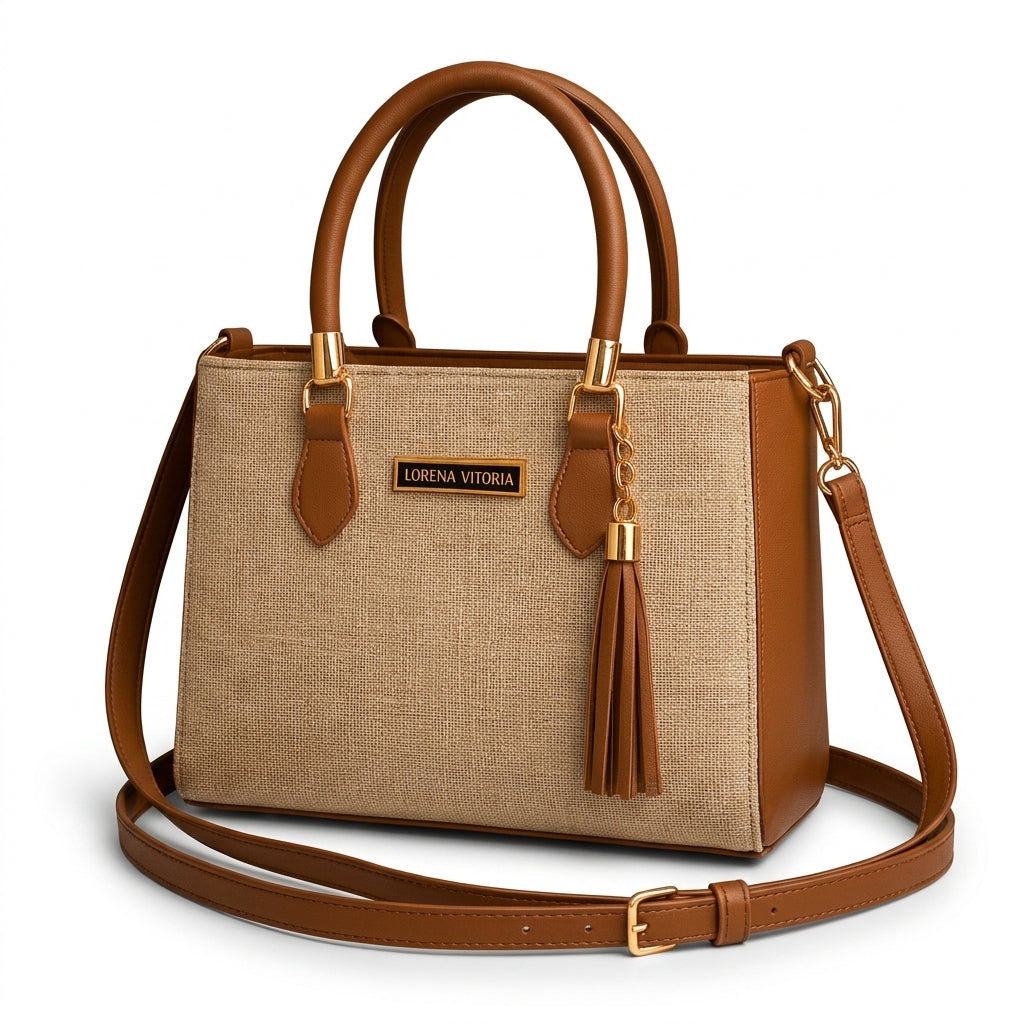Bolsa Tote Feminina Santana Detalhes Pastel | Delicadeza e Estilo