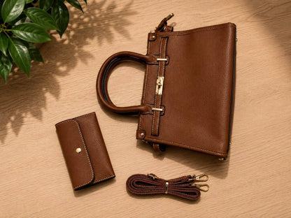 Bolsa Feminina Transversal com Fecho Giratório Modelo Brisa