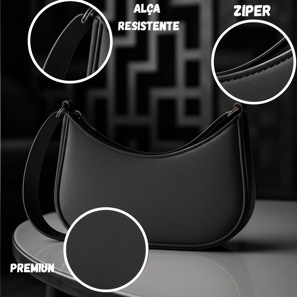 Bolsa Feminina Tiracolo Modelo Jane | Preta