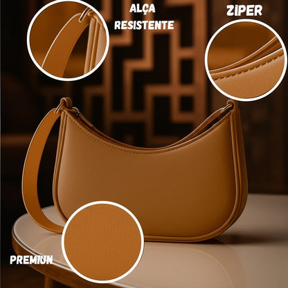 Bolsa Feminina Tiracolo Modelo Jane | Caramelo