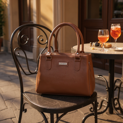 Bolsa Feminina De Couro Legitimo Modelo Box | Preta