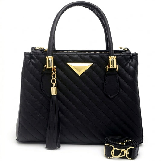 Bolsa Tote Feminina Matelassê Geométrico | Sofisticação Premium