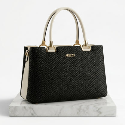 Bolsa Tote Feminina Grande Textura Chevron | Alto Impacto Visual
