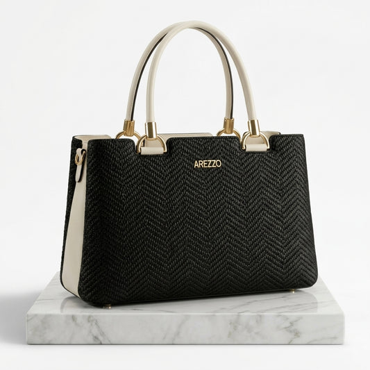 Bolsa Tote Feminina Grande Textura Chevron | Alto Impacto Visual