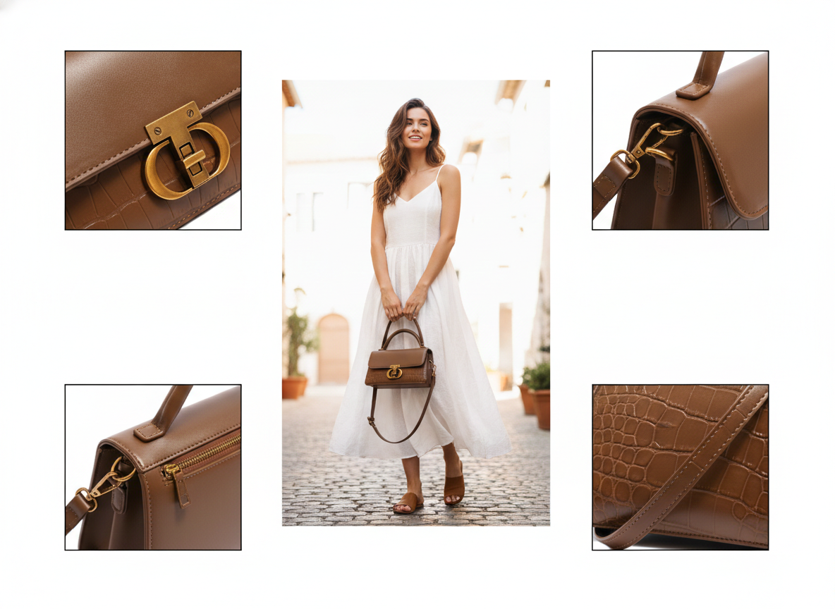 Bolsa Feminina Transversal Executiva Modelo Verona