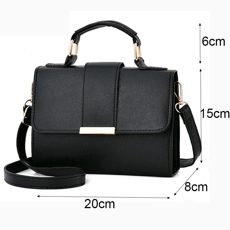 Bolsa Feminina Crossbody Modelo Flap Preta