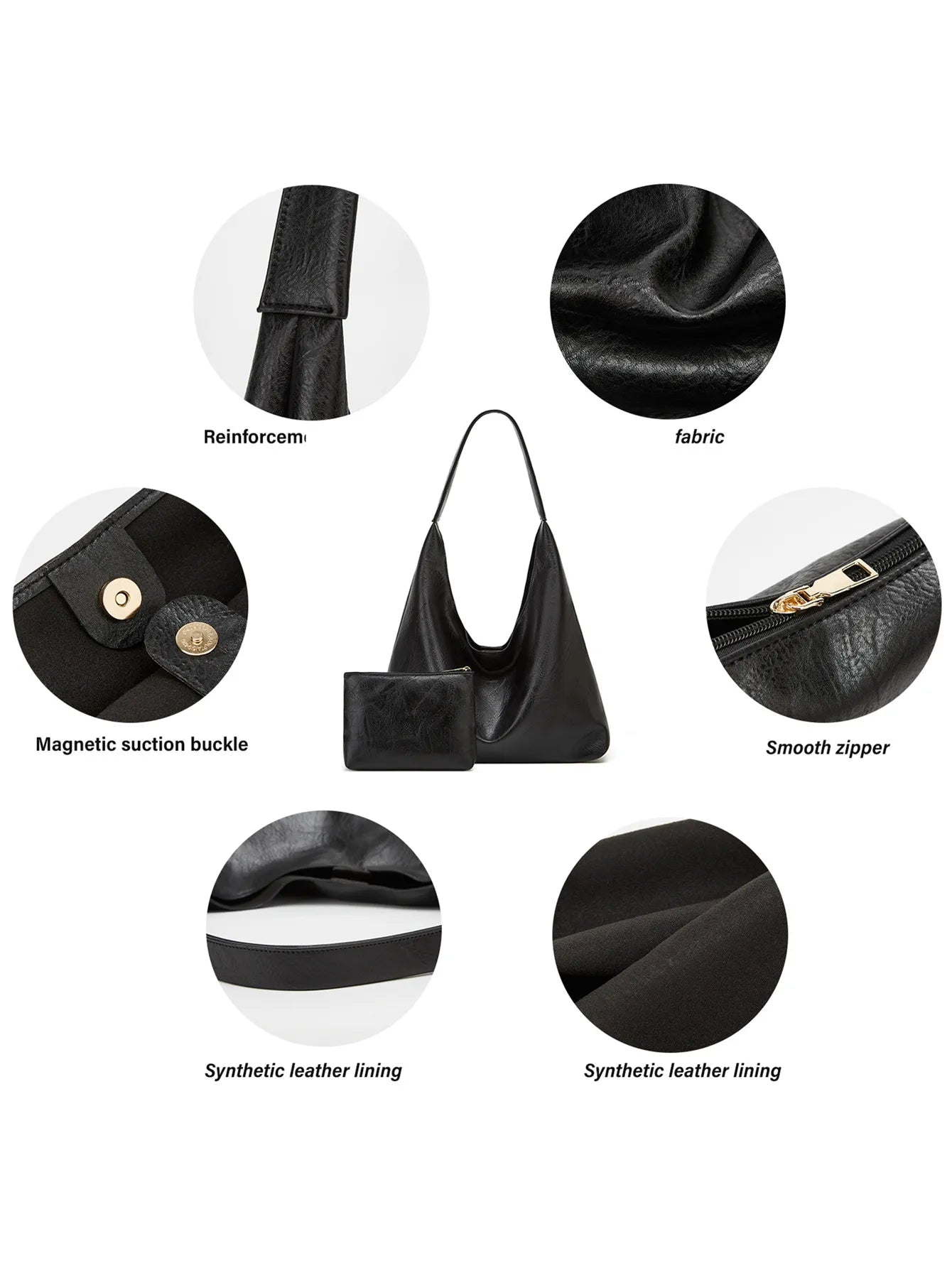 Bolsa Feminina Couro Minimalista Facillitte | Funcional e Elegante