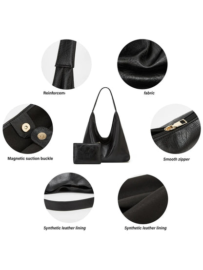 Bolsa Feminina Couro Minimalista Facillitte | Funcional e Elegante