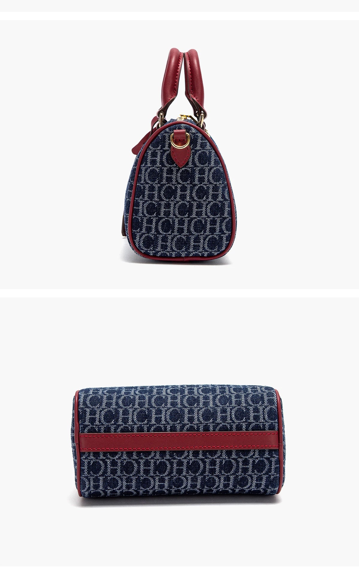 Bolsa Feminina Tiracolo Barrel Retro Denim