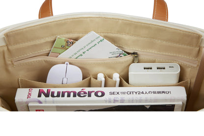 Bolsa Feminina Tote Executiva Victoria – Pingente Charm Gold