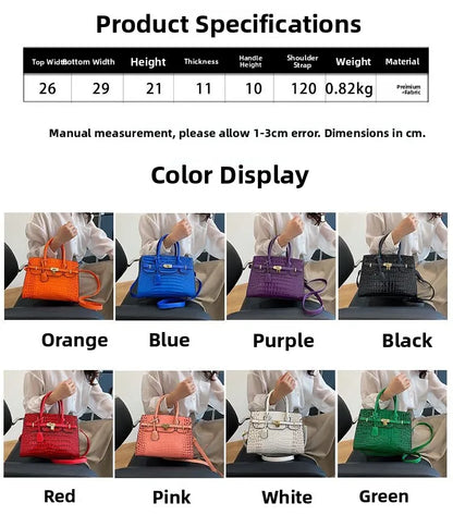 Bolsa Feminina Tote Modelo Queen Croco White – Edição Limitada