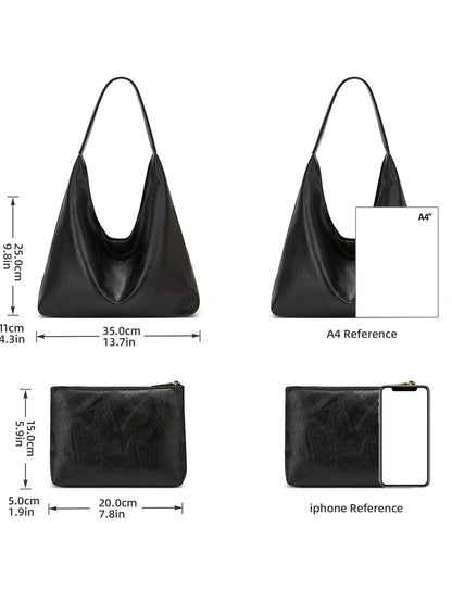 Bolsa Feminina Couro Minimalista Facillitte | Funcional e Elegante