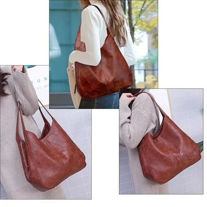 Bolsa Feminina de Couro Modelo Hobo Sienna – Patchwork Conforto e Estilo