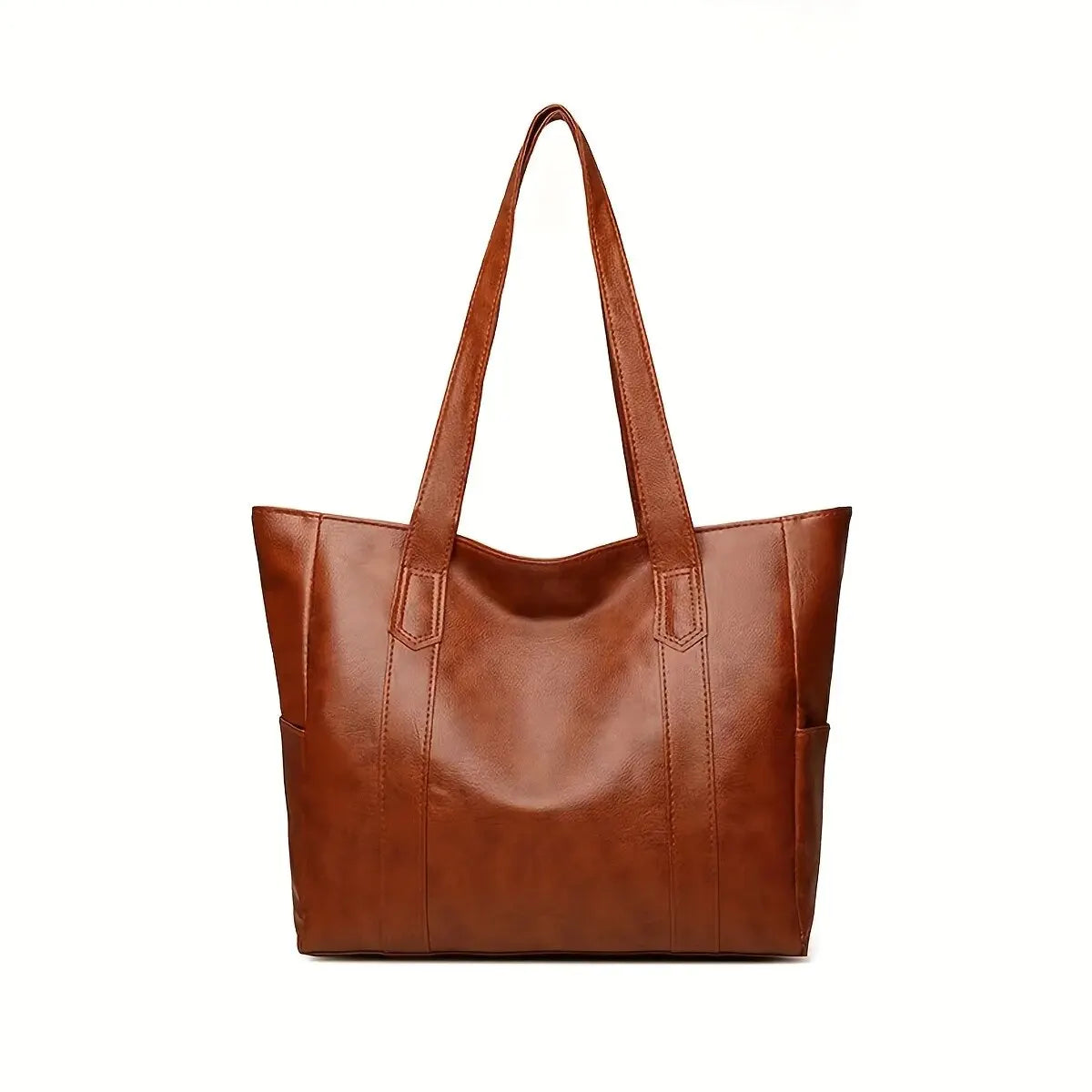 Bolsa Feminina de Couro Modelo Box Mocha – Alça Sporty Chic