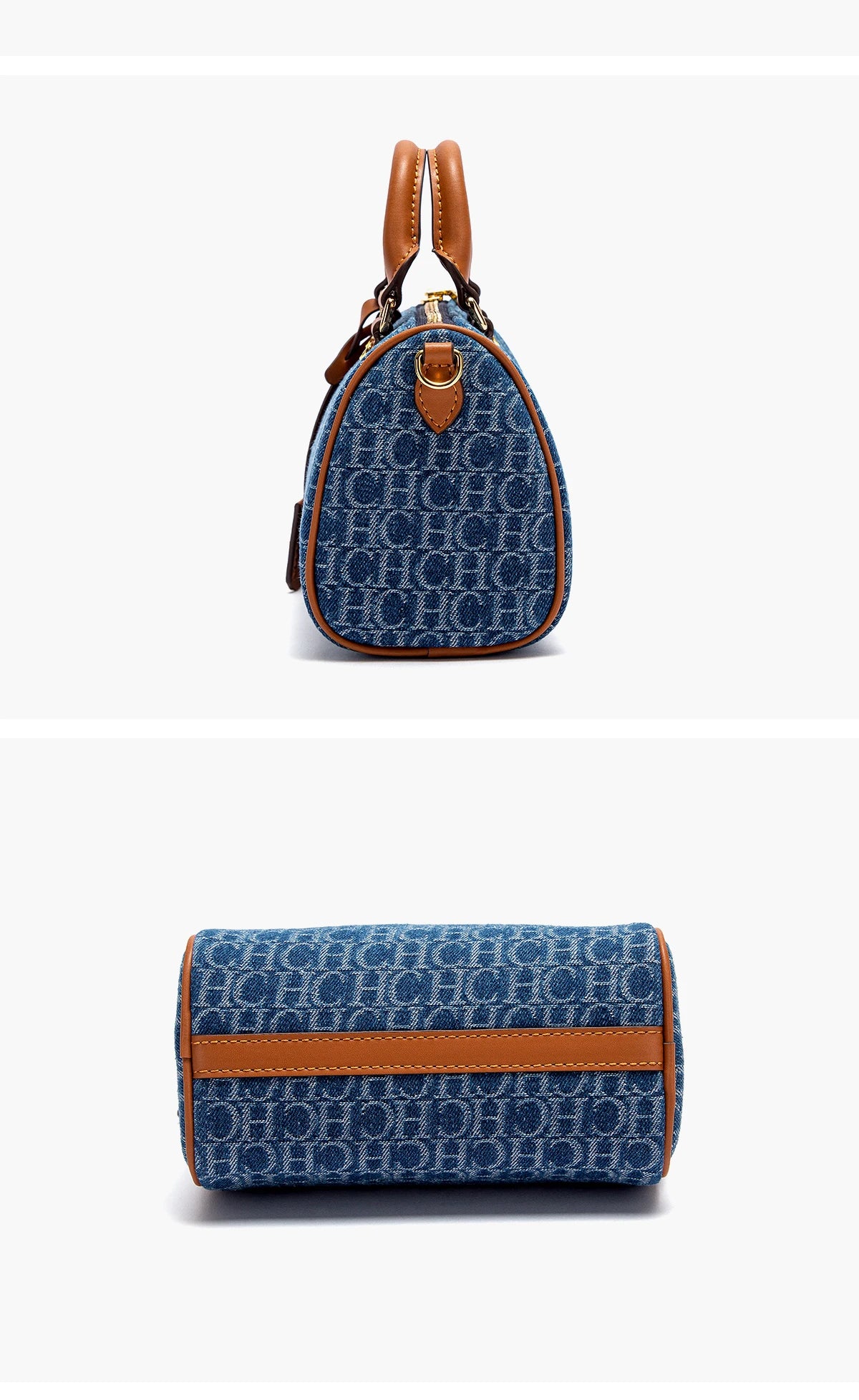 Bolsa Feminina Tiracolo Barrel Retro Denim