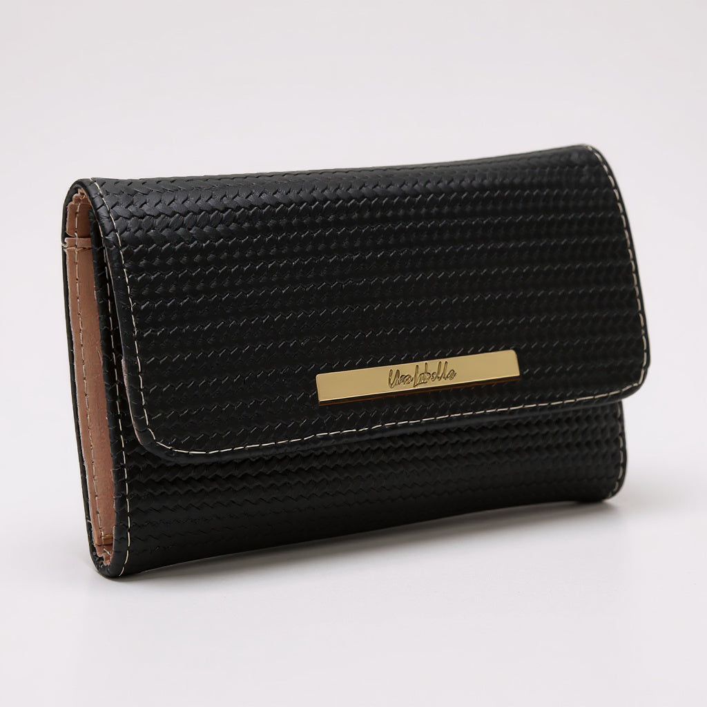 Carteira Feminina Longa Preta Modelo Lara