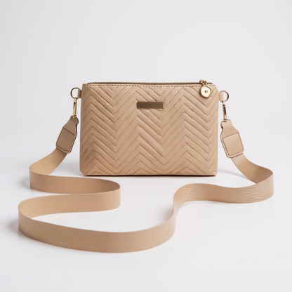 Bolsa Feminina Transversal Modelo Raquel | Bege
