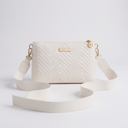 Bolsa Feminina Transversal Modelo Raquel | Branca