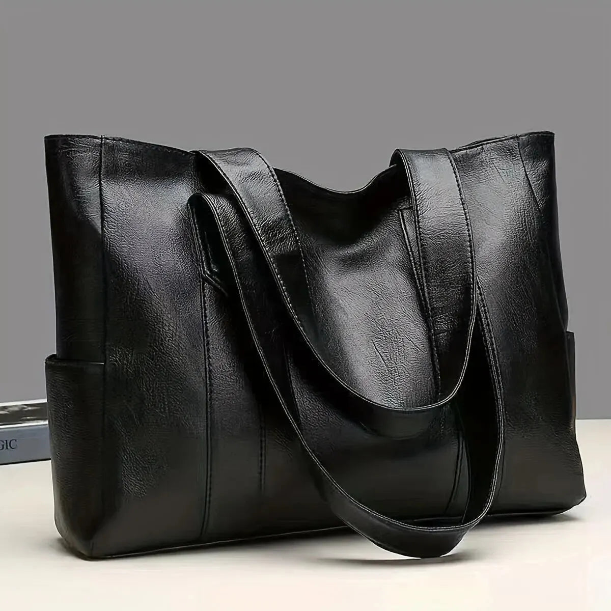 Bolsa Feminina de Couro Modelo Box Mocha - Loja Glamurize LTDA