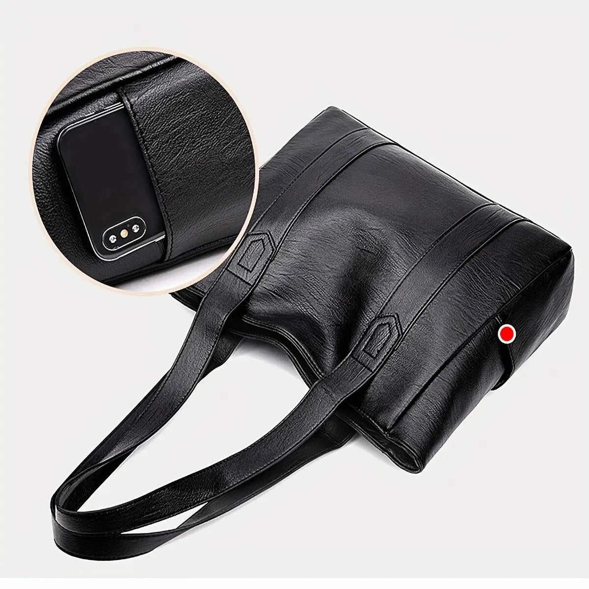 Bolsa Feminina de Couro Modelo Box Mocha - Loja Glamurize LTDA