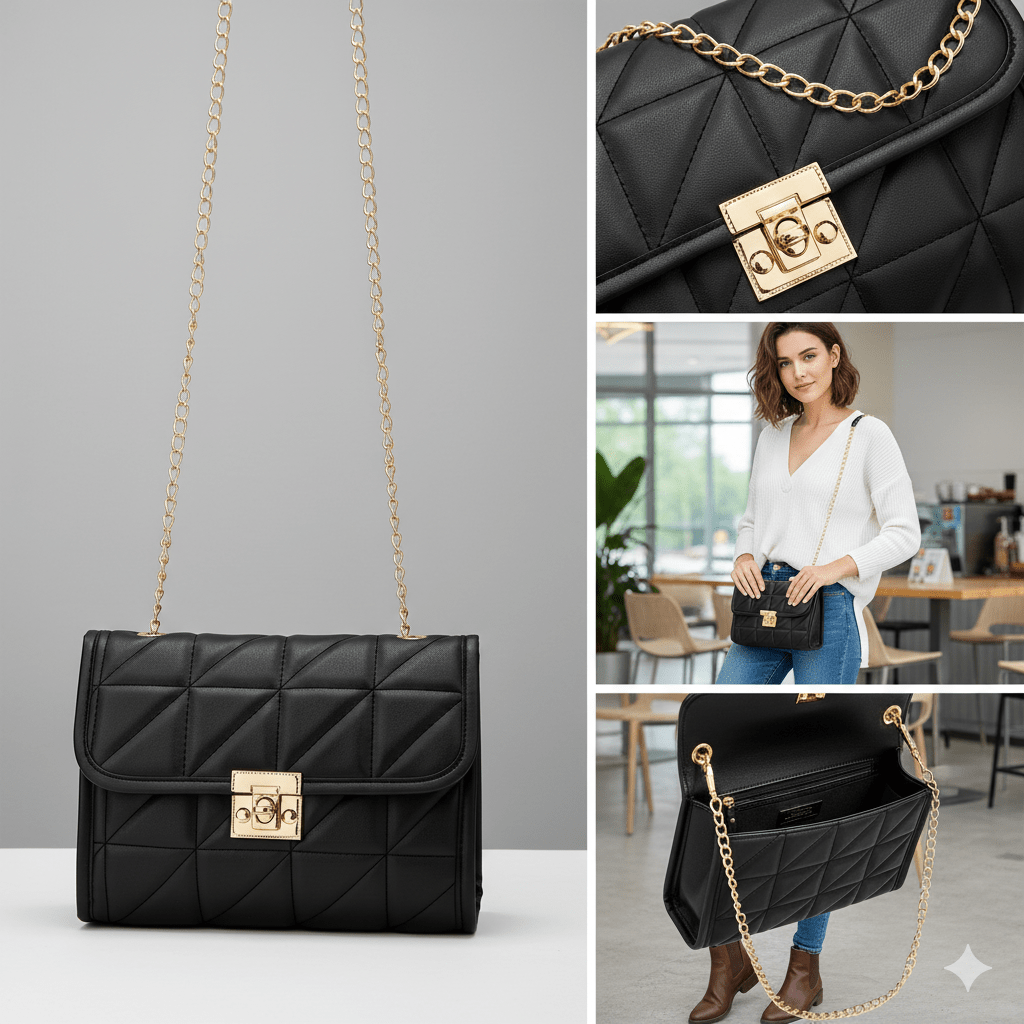 Bolsa Feminina Tiracolo com Matelassê - Loja Glamurize LTDA