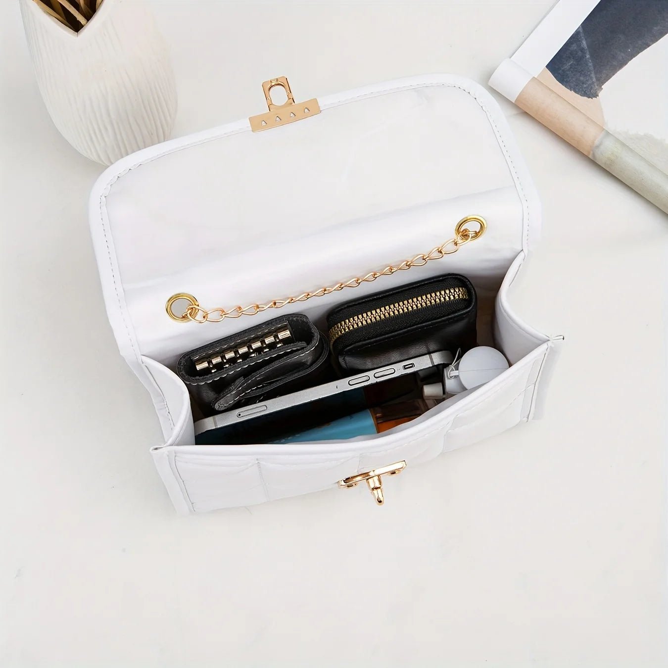 Bolsa Feminina Tiracolo com Matelassê - Loja Glamurize LTDA