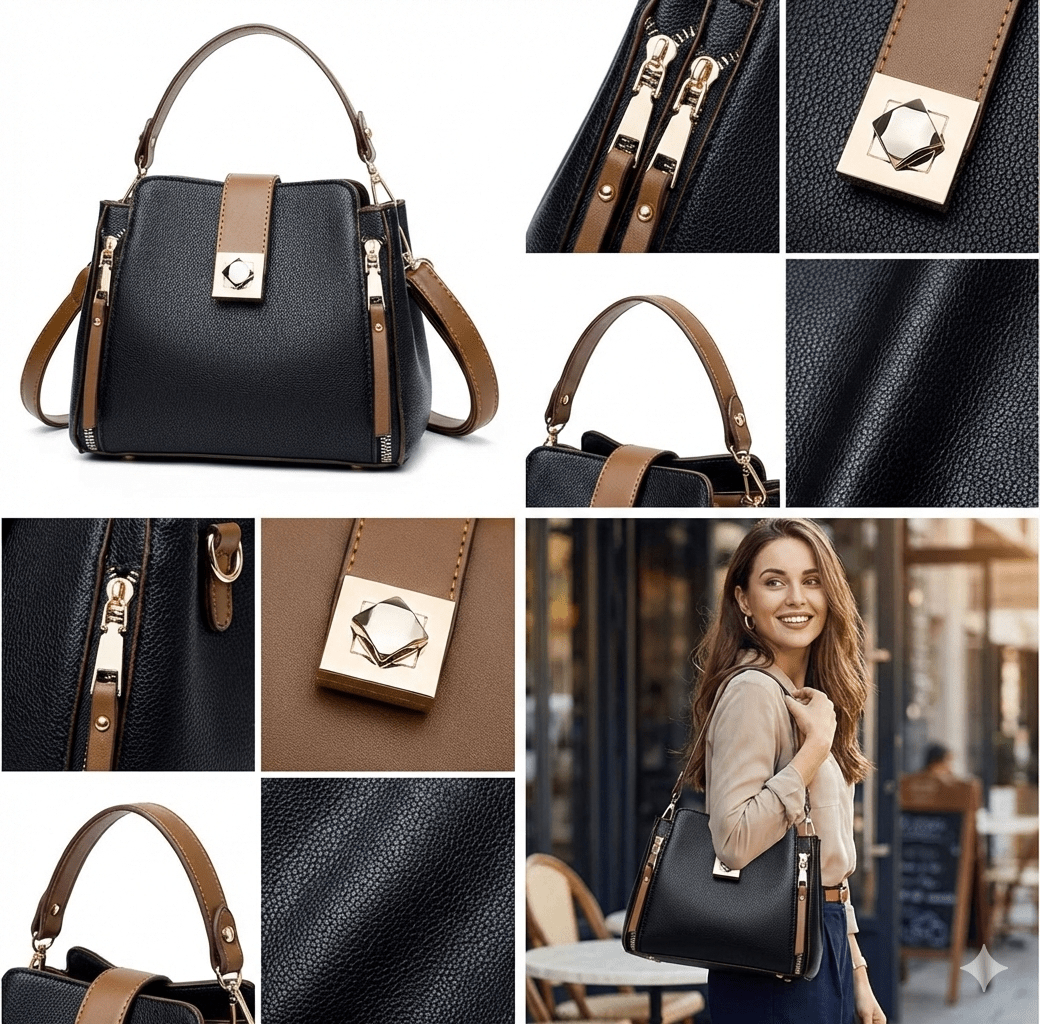 Bolsa Feminina Tote Modelo Bucket - Loja Glamurize LTDA