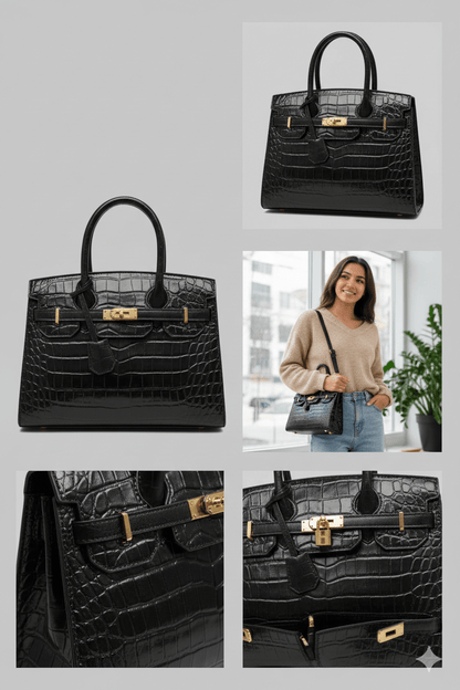 Bolsa Feminina Tote Modelo Queen Croco - Loja Glamurize LTDA