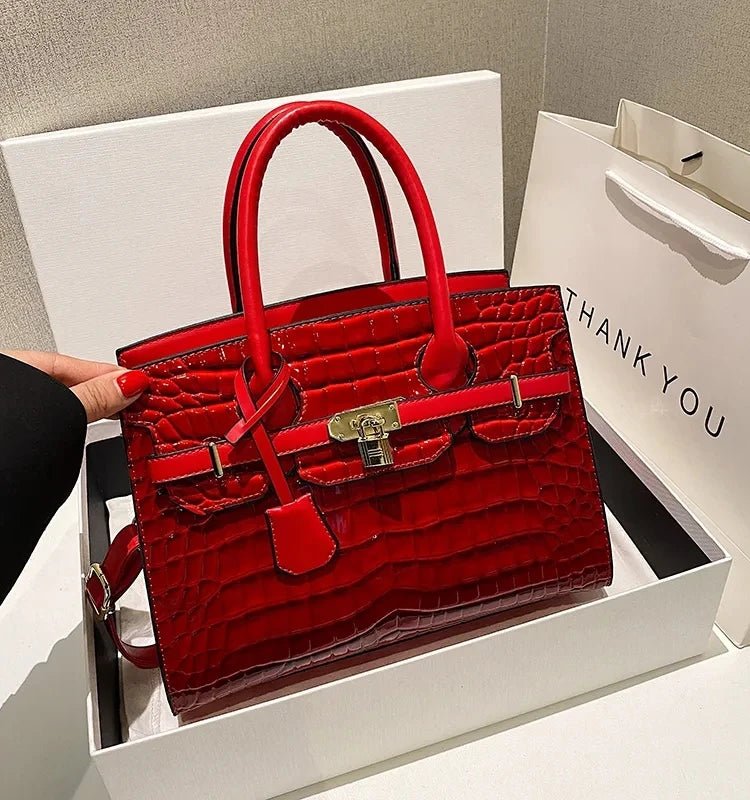 Bolsa Feminina Tote Modelo Queen Croco - Loja Glamurize LTDA