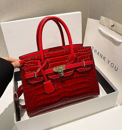 Bolsa Feminina Tote Modelo Queen Croco - Loja Glamurize LTDA