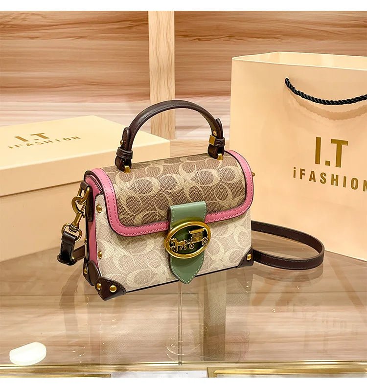 Bolsa Feminina Transversal Baú Modelo Heritage - Loja Glamurize LTDA