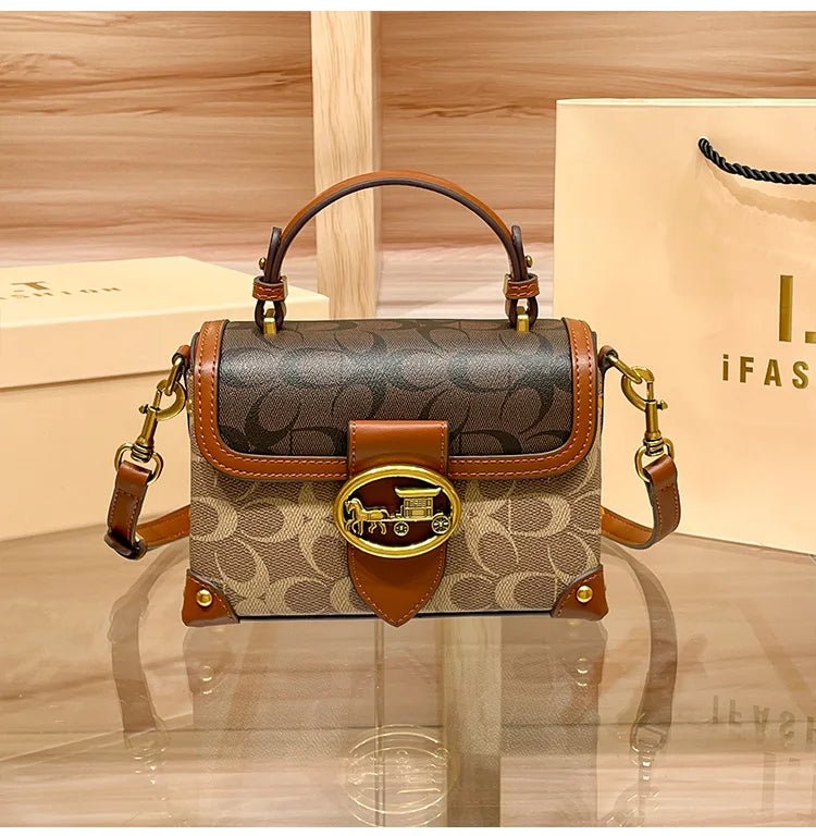 Bolsa Feminina Transversal Baú Modelo Heritage - Loja Glamurize LTDA