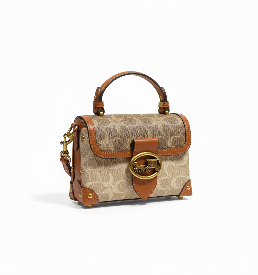 Bolsa Feminina Transversal Baú Modelo Heritage - Loja Glamurize LTDA
