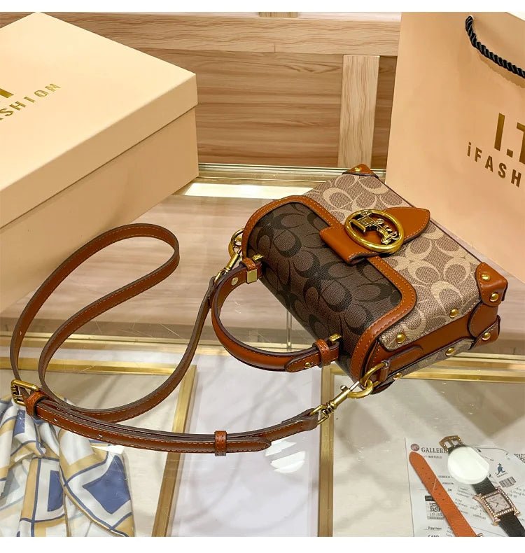 Bolsa Feminina Transversal Baú Modelo Heritage - Loja Glamurize LTDA