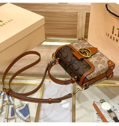 Bolsa Feminina Transversal Baú Modelo Heritage - Loja Glamurize LTDA