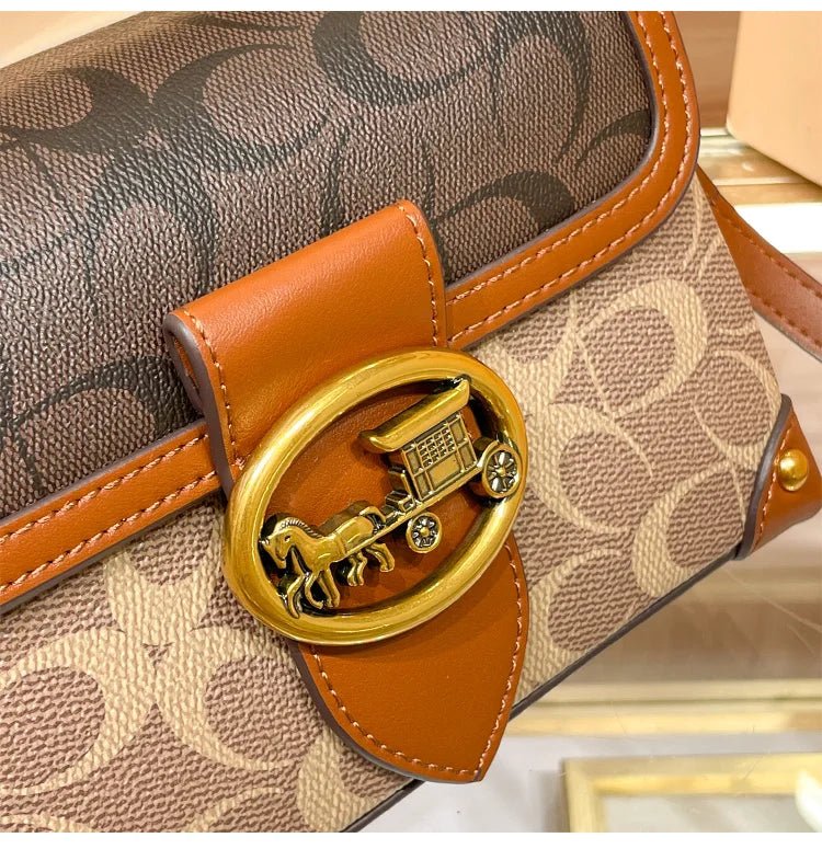 Bolsa Feminina Transversal Baú Modelo Heritage - Loja Glamurize LTDA