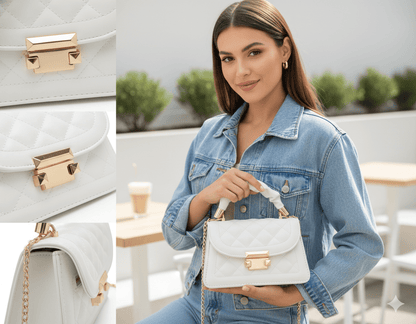 Bolsa Feminina Transversal Modelo Ivory Queen - Loja Glamurize LTDA