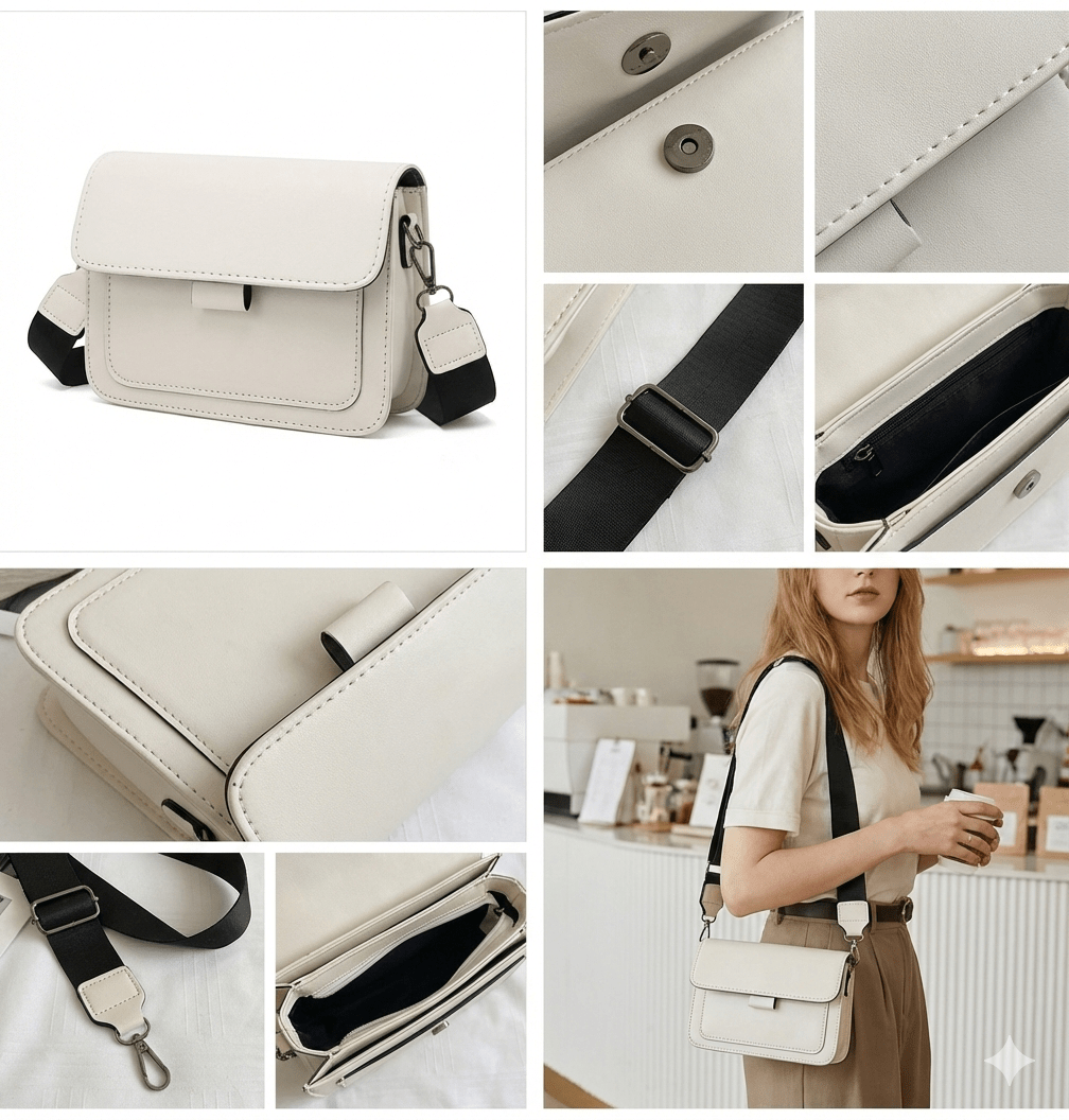 Bolsa Feminina Transversal Modelo Lumiere - Loja Glamurize LTDA